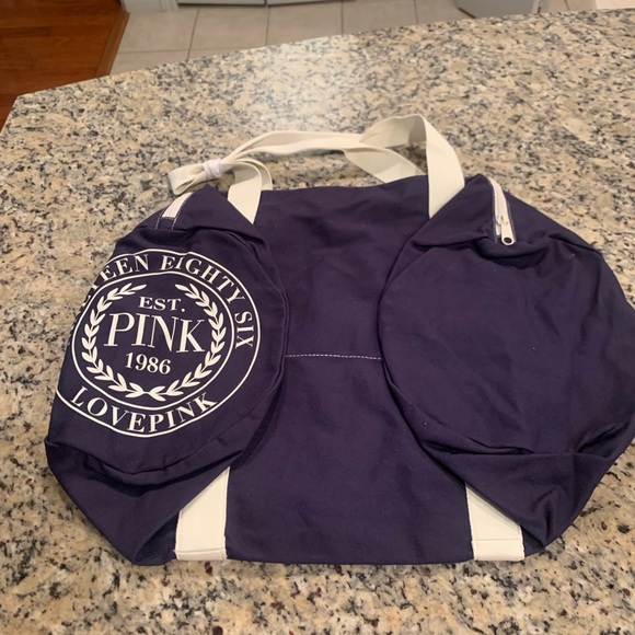 VS PINK Canvas Duffle Bag NWT - Picture 3 of 4